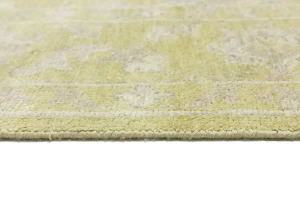Muted Golden Yellow Floral 8X10 Transitional Oriental Rug