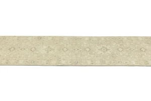 Muted Beige Floral 3X12 Transitional Oriental Runner Rug