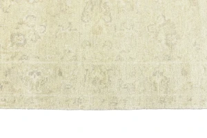 Muted Beige Floral 4X6 Transitional Oriental Rug