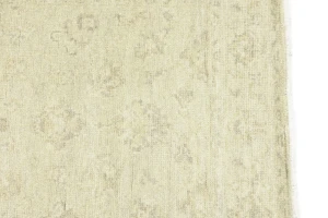 Muted Beige Floral 4X6 Transitional Oriental Rug