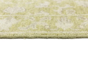 Muted Golden Yellow Floral 2X3 Transitional Oriental Rug