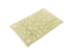 Muted Golden Yellow Floral 2X3 Transitional Oriental Rug