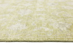 Muted Golden Yellow Floral 3X5 Transitional Oriental Rug