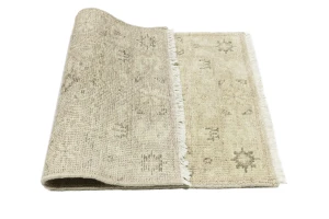 Muted Pinkish Beige Floral 2X3 Transitional Oriental Rug