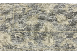 Muted Dark Slate Floral 2X3 Transitional Oriental Rug