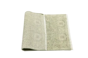 Muted Green Floral 2X3 Transitional Oriental Rug
