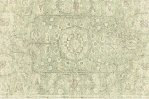 Muted Green Floral 2X3 Transitional Oriental Rug