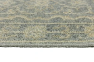 Muted Gray Floral 2X3 Transitional Oriental Rug