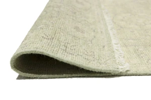 Muted Green Floral 2'7X11'9 Transitional Oriental Runner Rug