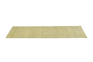 Muted Golden Yellow Floral 3X10 Transitional Oriental Runner Rug