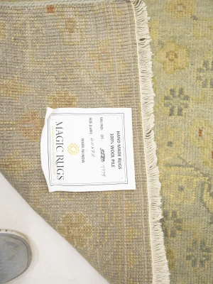 Cream Floral Oushak 5x8 Oriental Rug
