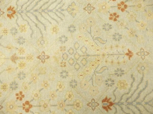 Cream Floral Oushak 5x8 Oriental Rug