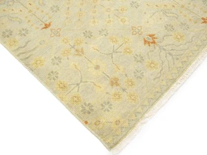 Cream Floral Oushak 5x8 Oriental Rug
