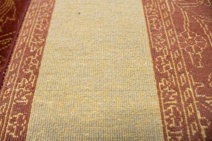 Rusty Red Floral 4X6 Modern Oriental Rug