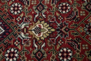 Red Floral Geometric 4X6 Bidjar Oriental Rug