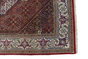Red Floral Geometric 4X6 Bidjar Oriental Rug