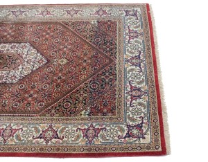 Red Floral Geometric 4X6 Bidjar Oriental Rug