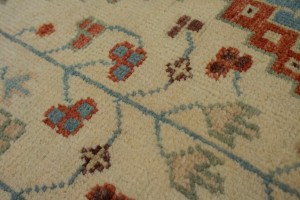 Cream Floral 9X12 Indo-Viss Oriental Rug