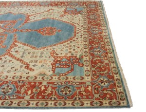 Cream Floral 9X12 Indo-Viss Oriental Rug