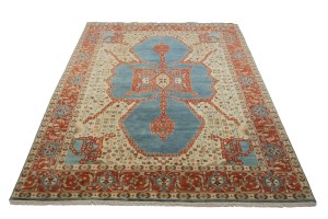 Cream Floral 9X12 Indo-Viss Oriental Rug
