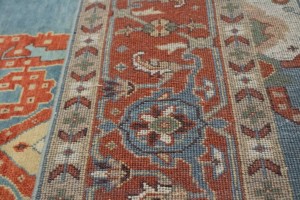 Cream Floral 9X12 Indo-Viss Oriental Rug