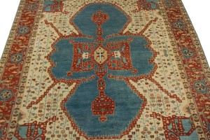 Cream Floral 9X12 Indo-Viss Oriental Rug
