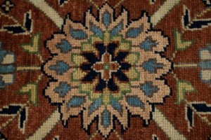 Rust Floral 10X14 Sarouk Goravan Heriz Oriental Rug