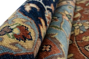 Rust Floral 10X14 Sarouk Goravan Heriz Oriental Rug