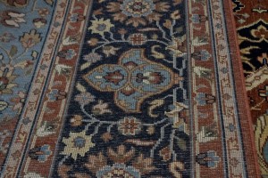 Rust Floral 10X14 Sarouk Goravan Heriz Oriental Rug