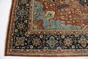 Rust Floral 10X14 Sarouk Goravan Heriz Oriental Rug