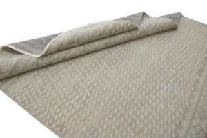 Muted Beige Geometric 5X8 Tribal Oriental Rug