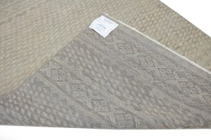 Muted Beige Geometric 5X8 Tribal Oriental Rug