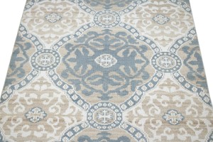 Muted Geometric 5X8 Modern Oriental Rug