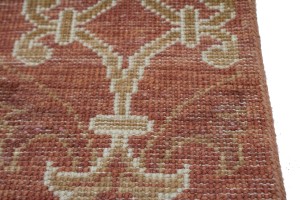 Rust Floral 4X6 Modern Oriental Rug