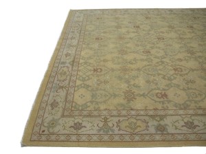 Muted Golden Beige Floral 10X14 Oriental Rug Oriental  Rug