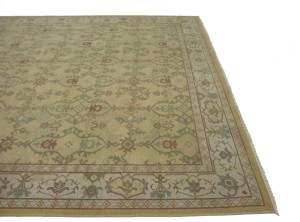 Muted Golden Beige Floral 10X14 Oriental Rug Oriental  Rug