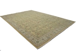 Muted Golden Beige Floral 10X14 Oriental Rug Oriental  Rug