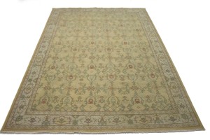 Muted Golden Beige Floral 10X14 Oriental Rug Oriental  Rug