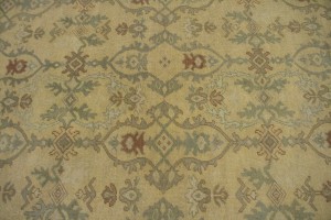 Muted Golden Beige Floral 10X14 Oriental Rug Oriental  Rug