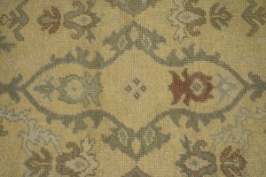 Muted Golden Beige Floral 10X14 Oriental Rug Oriental  Rug