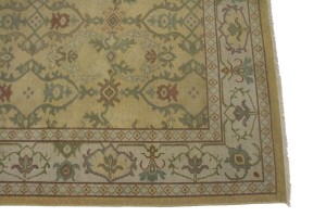 Muted Golden Beige Floral 10X14 Oriental Rug Oriental  Rug