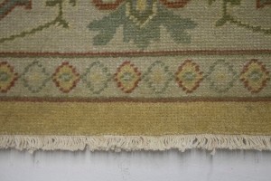 Muted Golden Beige Floral 10X14 Oriental Rug Oriental  Rug