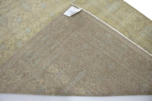 Tan Floral 6X9 Chobi Peshawar Oriental Rug