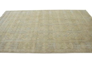 Tan Floral 6X9 Chobi Peshawar Oriental Rug