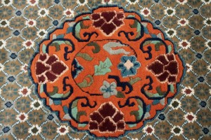 Orange Geometric 6X9 Chinese Style Oriental Rug