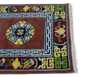 Maroon Red Floral 3X6 Chinese Style Oriental Rug