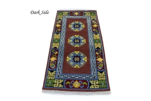 Maroon Red Floral 3X6 Chinese Style Oriental Rug