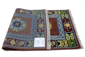 Maroon Red Floral 3X6 Chinese Style Oriental Rug
