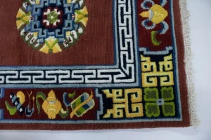 Maroon Red Floral 3X6 Chinese Style Oriental Rug