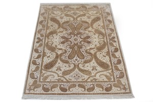 Classic Floral Paisley 6X8 Indo-Tabriz Oriental Rug